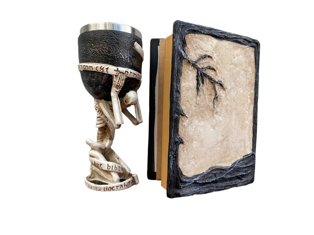 Подарочный набор Бокал 3 Скелет на Колене и Блокнот 3 «Тень Ворона» Київ - зображення 2