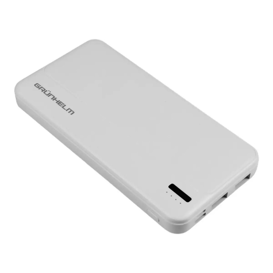 Повербанк Power bank Grunhelm GP-10W 10000 mAh белый Киев - изображение 2