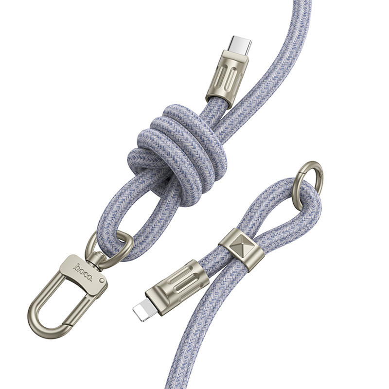 Дата кабель-шнурок Hoco GH7 Elegant Type-C to Lightning (1.8m) Херсон - зображення 2