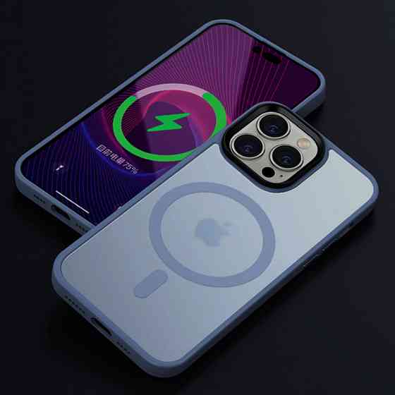 TPU+PC чехол Metal Buttons with MagSafe Colorful для Apple iPhone 13 Pro Max (6.7") Херсон