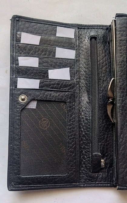 Жіночий гаманець Wanlisha на 16 секцій з блискавкою та застібкою Львів - зображення 6