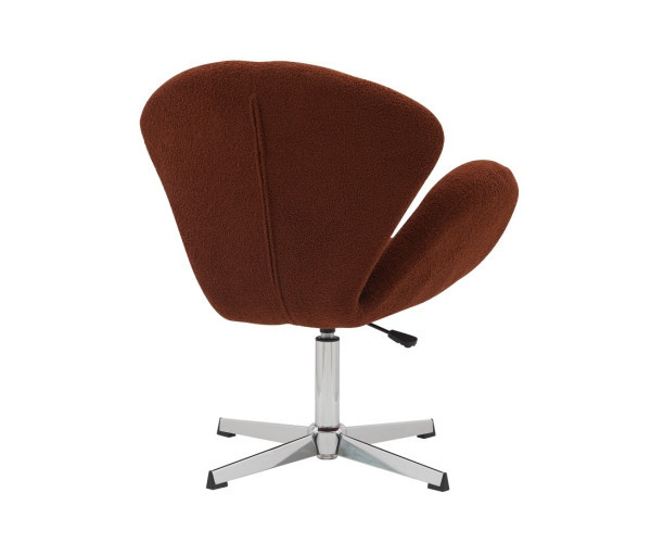 Крісло Сван коричнева тканина букле тедді Дніпро - зображення 4