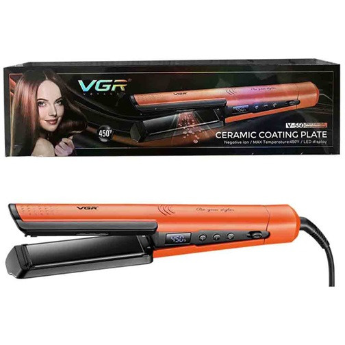 Выпрямитель для волос VGR V-550 ORANGE 70 Вт оранжевый Киев - изображение 1