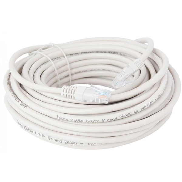 Патч-корд Tecro UTP-RJ45-2000 RJ45 Cat.5e 20m Сірий (Код товару:30378) Харьков - изображение 2