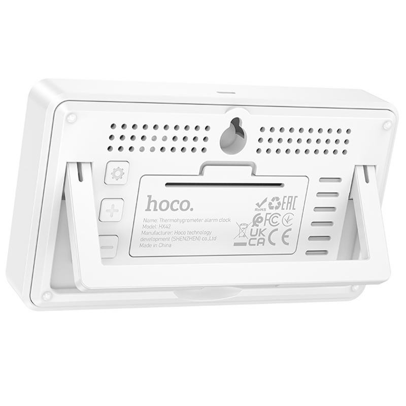 Электронный термогигрометр + часы Hoco HX42 Indoor Херсон - изображение 3