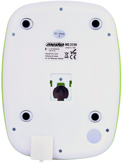 Весы кухонные Mesko MS-3159-Green 5 кг Київ - зображення 5