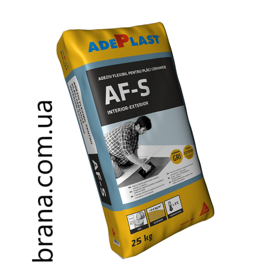 ADEPLAST® AF-S еластичний високоміцний клей для керамічних покриттів Вишневе