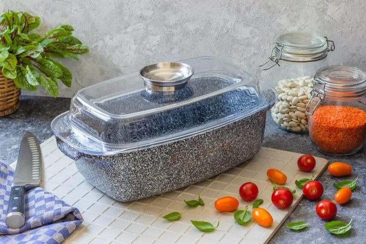 Гусятница с крышкой Edenberg EB-8007 32 см 4.5 л Київ - зображення 1