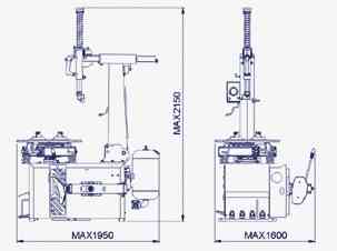 Шиномонтажный станок BRIGHT автоматический 10"-24" LC887E 380V Харьков