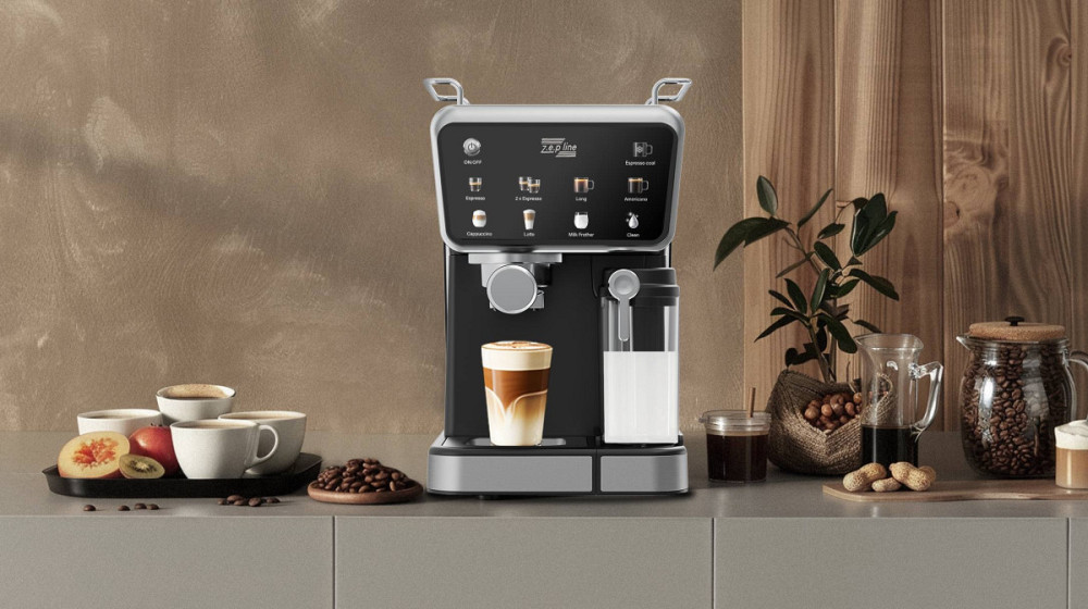 Кофемашина 3в1 с капучинатором Zepline ZP-6803-NEW 3000 Вт черная Киев - изображение 8