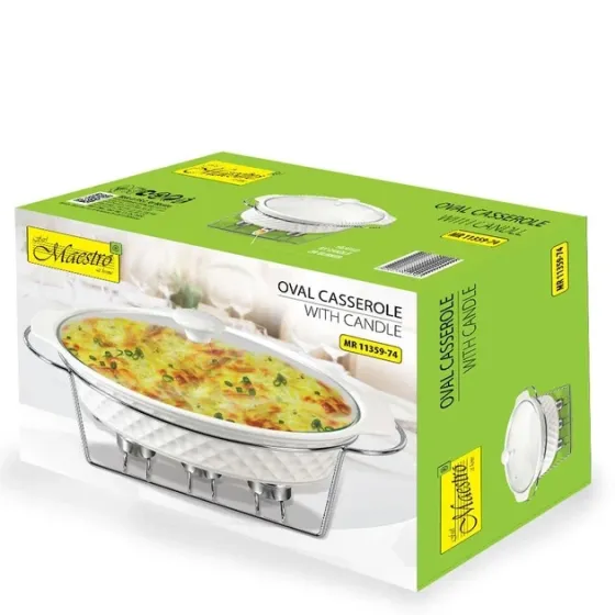 Мармит овальный керамический Maestro 1,5 л MR-11359-74 Одесса