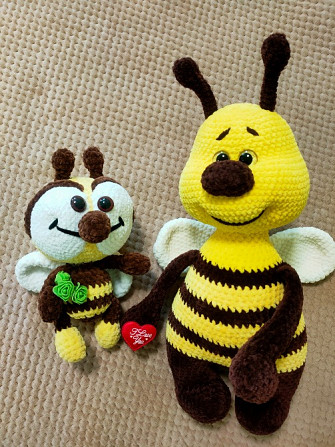 Бджілка Іграшка м'яка в'язана весела ручная работа handmade Нововолынск - изображение 5