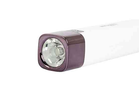 Фонарь WERTVOLL 3 режима LED Li-ion 1200 mAh/t 7000 K/80 lum powerbank ABS 122х25 мм WHITE RX-8001 Харків