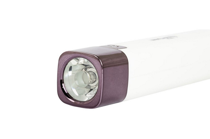 Фонарь WERTVOLL 3 режима LED Li-ion 1200 mAh/t 7000 K/80 lum powerbank ABS 122х25 мм WHITE RX-8001 Харьков - изображение 4