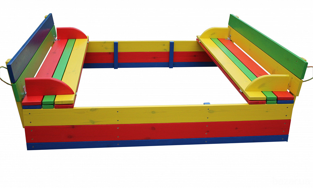 Детский комплект - 1 песочница с крышкой и столик с лавочками Київ - зображення 4