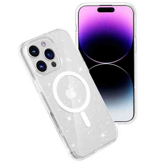 Чехол TPU Galaxy Sparkle (MagFit) для Apple iPhone 16 Pro Max (6.9") Херсон