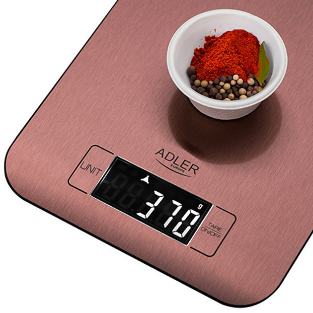 Весы кухонные Adler AD 3183 copper 5 кг медные Київ - зображення 5