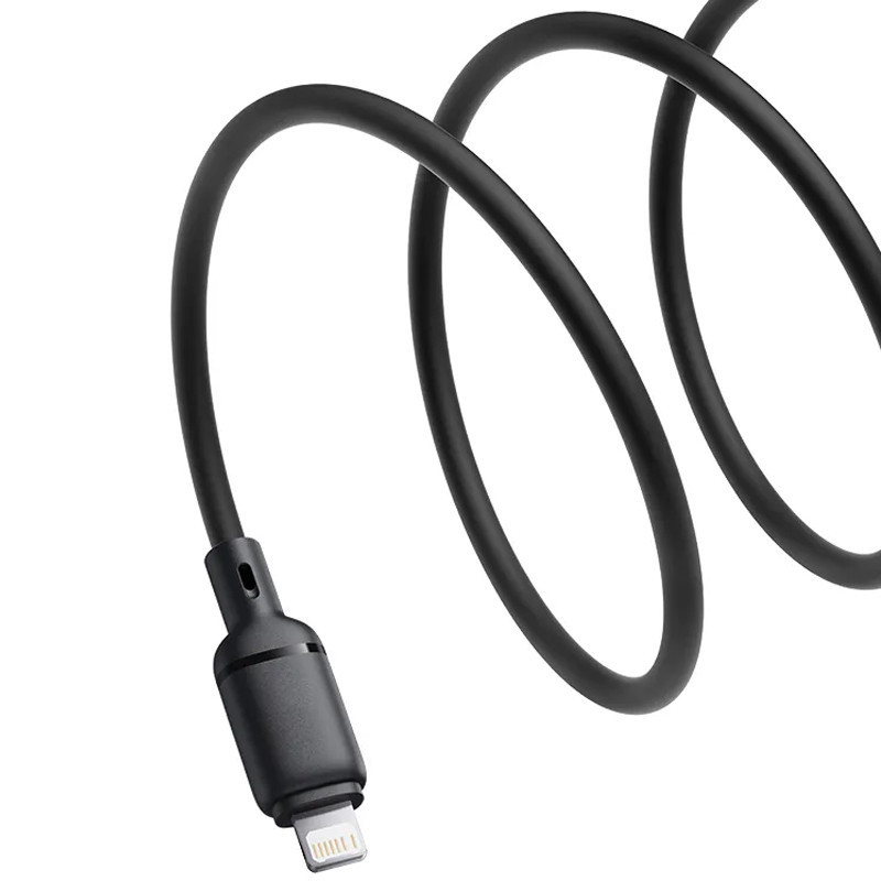 Дата кабель Baseus Silky Series OS Fast Charging USB to Lightning 2.4A (1m) (P1037770) Херсон - изображение 2