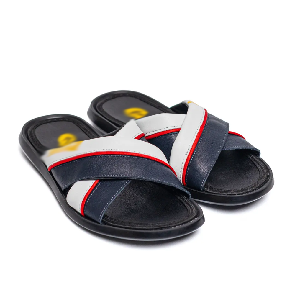 Мужские кожаные  летние шлепанцы-сланцы Київ - зображення 3