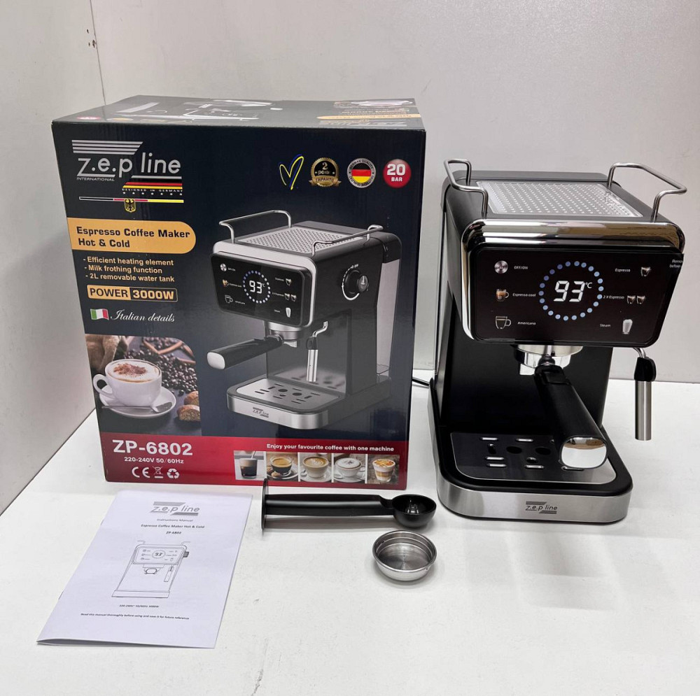 Кофемашина Zepline ZP-6802 4000 Вт черная Киев - изображение 6