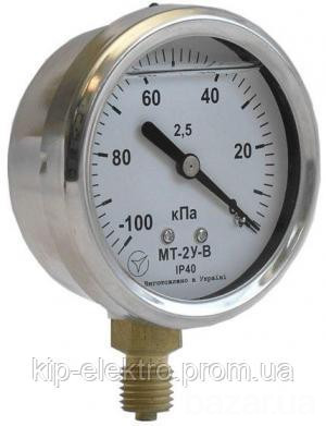 Вакуумметр виброустойчивый (глицериновый)  МТ-2У-В (МТ-2У, МТ-2У-Ву, МТ-2УВу, МТ-2Ву) - радиальный ш Київ - зображення 1