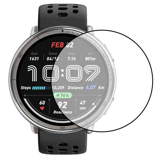 Полимерная пленка 3D (full glue) (тех.пак) для Xiaomi Amazfit Active 2 / 2R Херсон