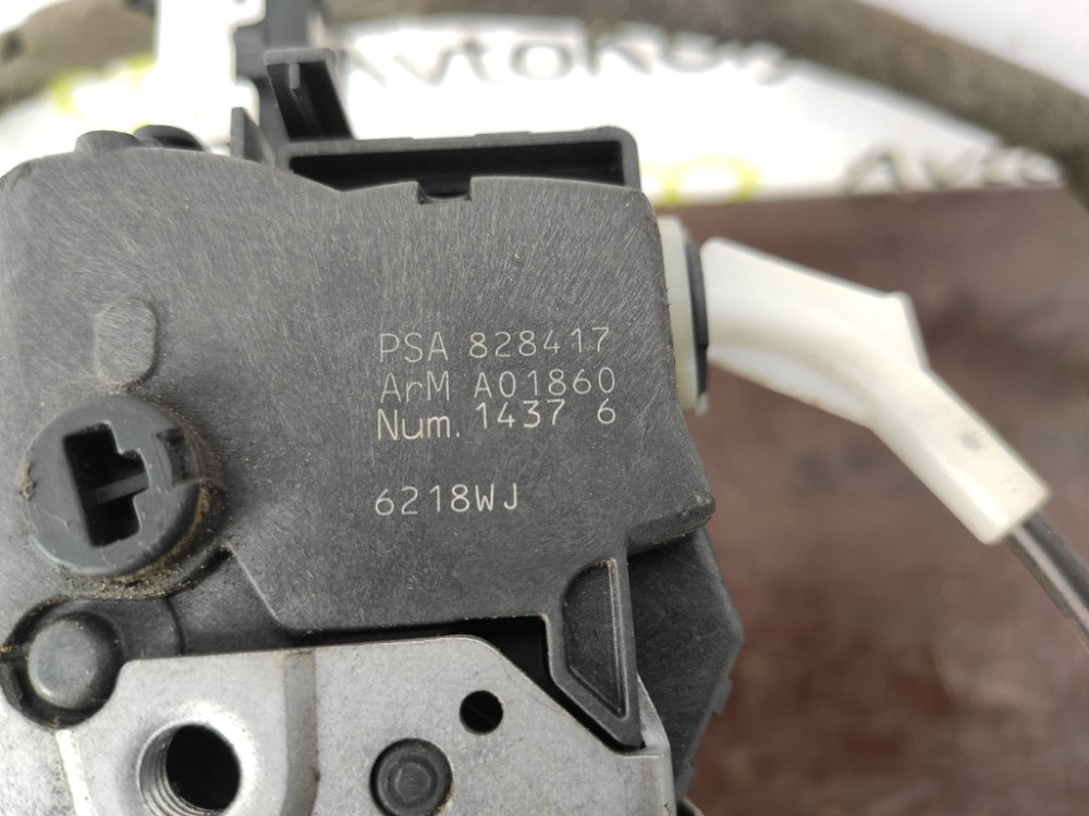 Замок боковой двери 6 pin левый Citroen Berlingo 2008-2018 (PSA828417) Ковель - зображення 3