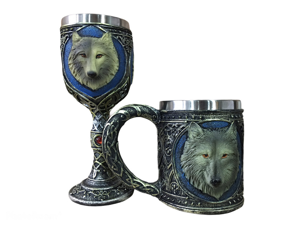 Подарочный набор Чашка Бокал 3 Волк Подарок Київ - зображення 5