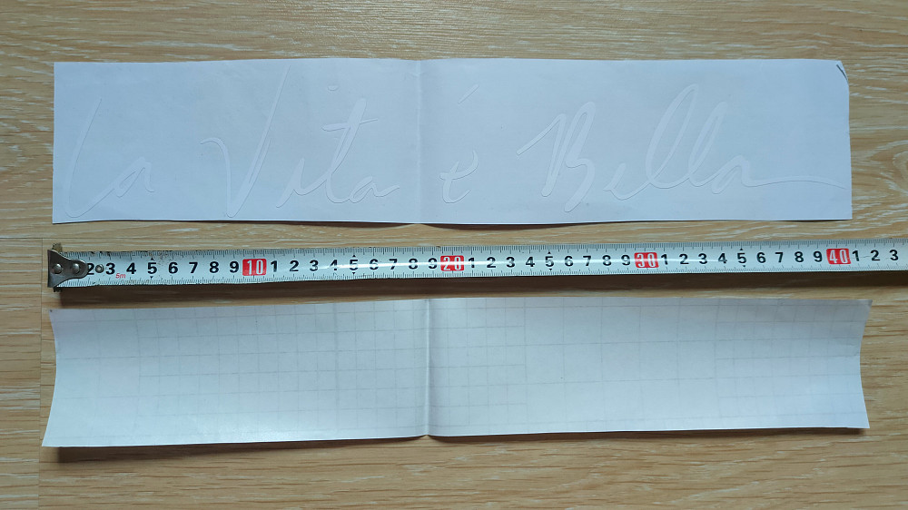 Наклейка Жизнь прекрасна белая стикер на авто Бориспіль - зображення 1