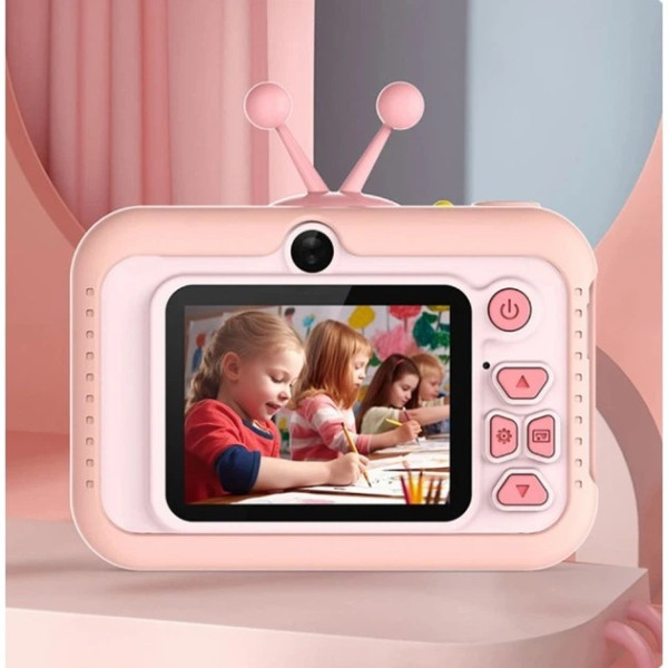 DM Дитяча фотокамера Children`s Fun Camera X14 Peach Orange (Код товару:43684) Харьков - изображение 2