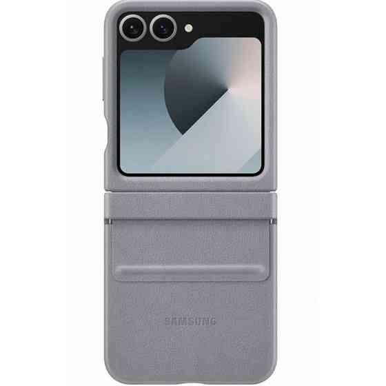 Кожаный чехол Leather Case (AAA) для Samsung Galaxy Z Flip6 Херсон