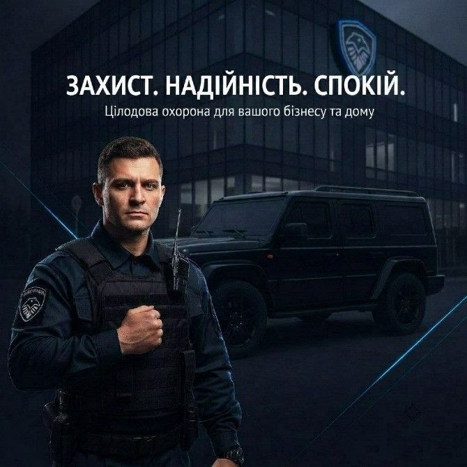 «Охоронні послуги — фізична охорона об’єктів усіх форм власності» Киев - изображение 1