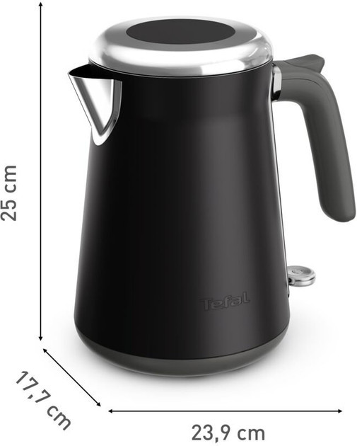 Электрочайник Tefal Collection KI6668E0 1.7 л черный Київ - зображення 4