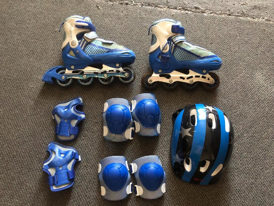 Продам роликовые коньки с полным комплектом защиты Київ - зображення 1