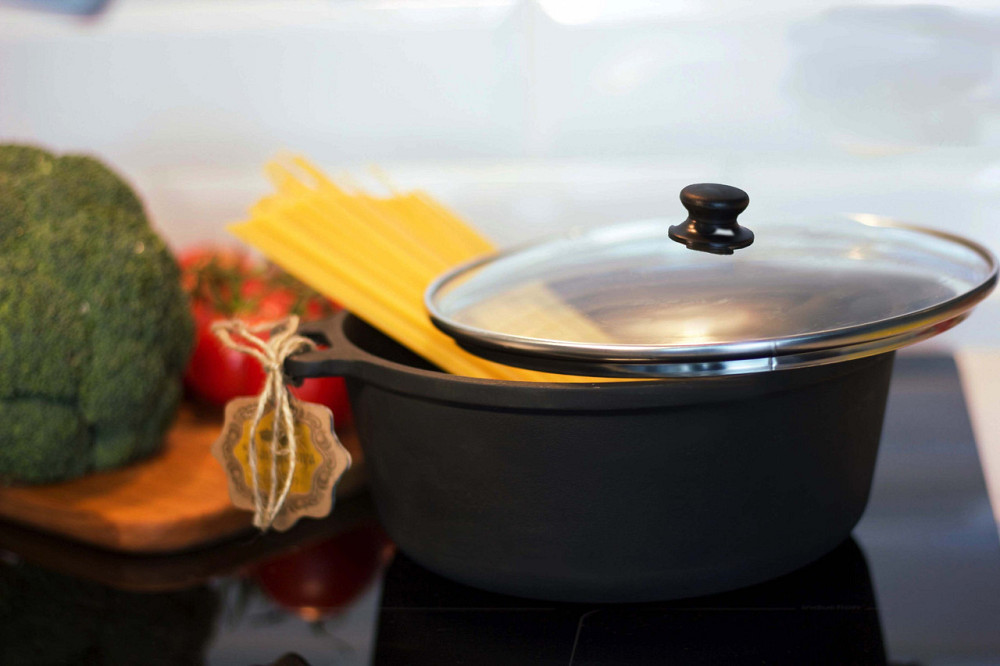 Кастрюля чугунная  Maysternya со стеклянной крышкой (казан) 3 л Т402С3 Одесса - изображение 9