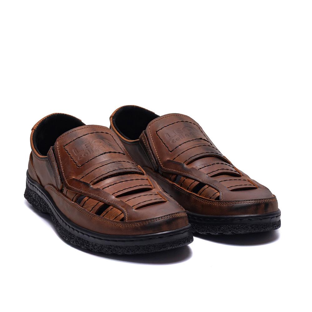 Мужские кожаные летние туфли Leon Brown Київ - зображення 12
