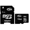 Карта пам`яті Team Black MicroSDHC 16GB UHS-I Class 10 + SD-adapter (TUSDH16GCL10U03) (Код товару:39 Харьков