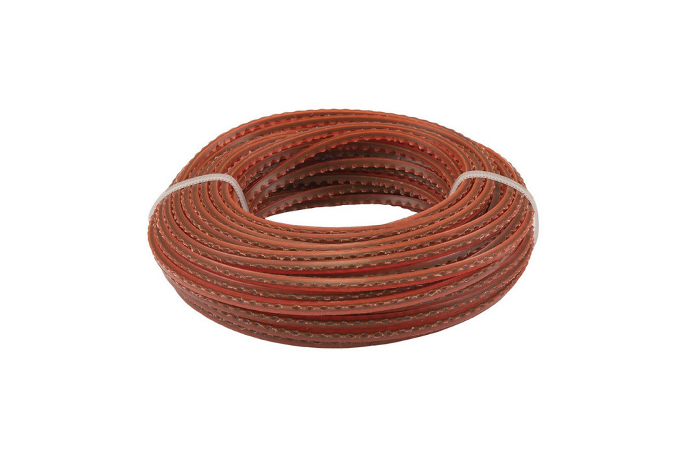 Леска для триммера MASTERTOOL "Пиранья" армированная 2.70 мм 15 м зубчатий квадрат 19-0627 Харків - зображення 1