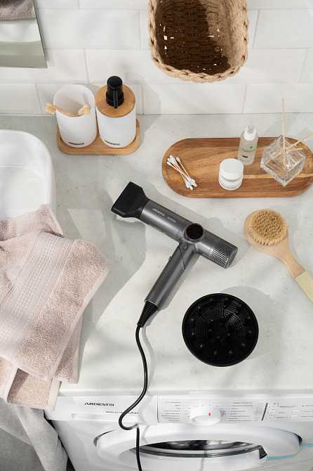 Фен Ardesto Stein HD-Y1000ST 1600 Вт серый Київ - зображення 3