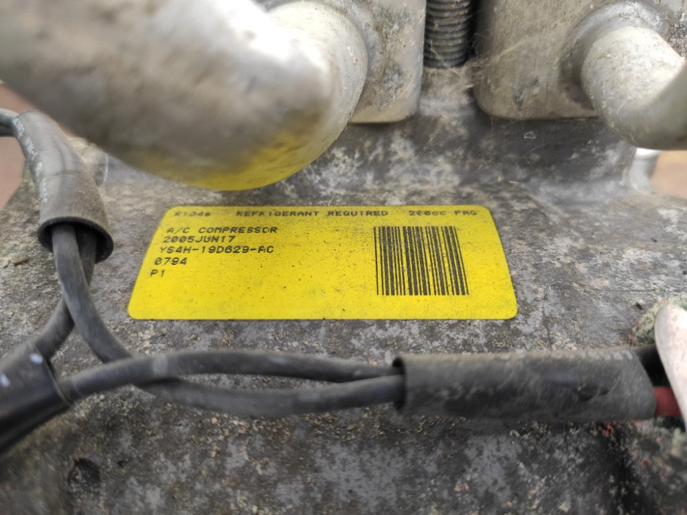 Компрессор кондиционера Ford Fusion 1.4 бензин 2002-2012 (YS4H-19D629-AC) Ковель - зображення 4