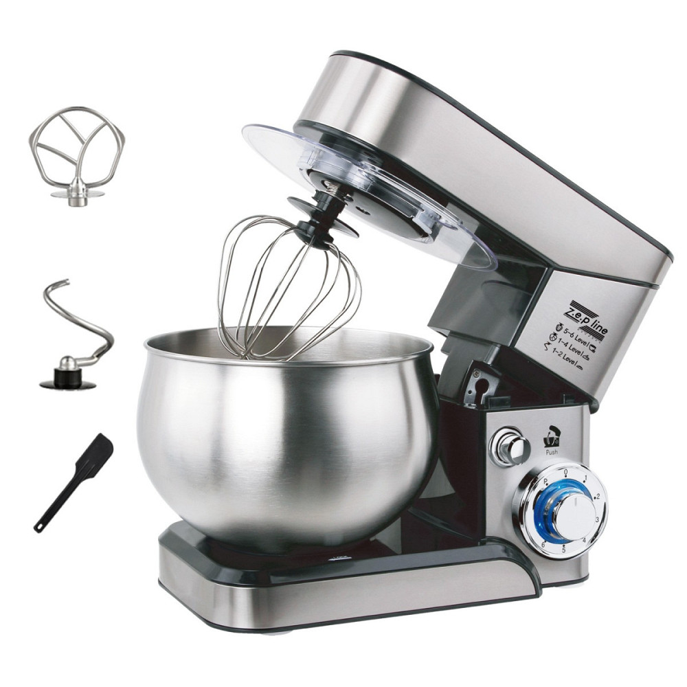 Тестомес миксер 3 в 1 Zepline ZP-105 Black 3500 Вт 6 л черный Київ - зображення 3