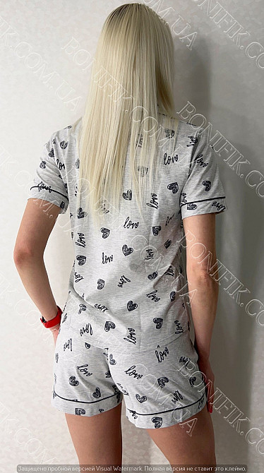 Женский серый комплект пижамы "Assorty" (16311) (арт. 1694) Кривий Ріг - зображення 5