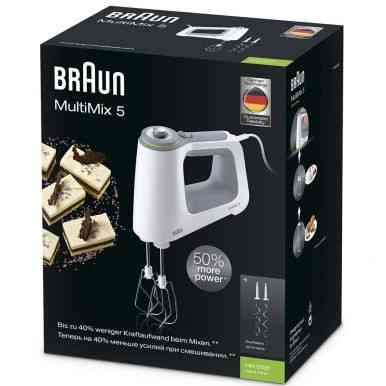 Миксер ручной Braun HM 5107 WHITE 750 Вт белый Київ
