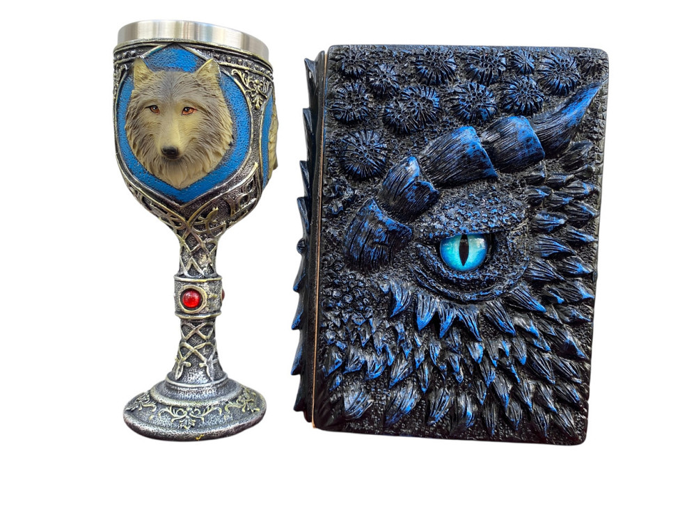 Подарочный набор Бокал 3D Волки и Блокнот 3D «Книга Теней и Глубин» Київ - зображення 1