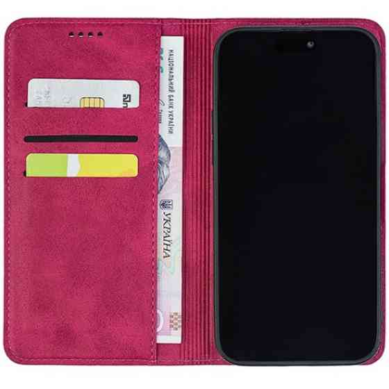 BoxFace  Чохол-книжка Crazy Horse Clasic для Xiaomi Redmi Note 17 Magenta (Strong) Харьков
