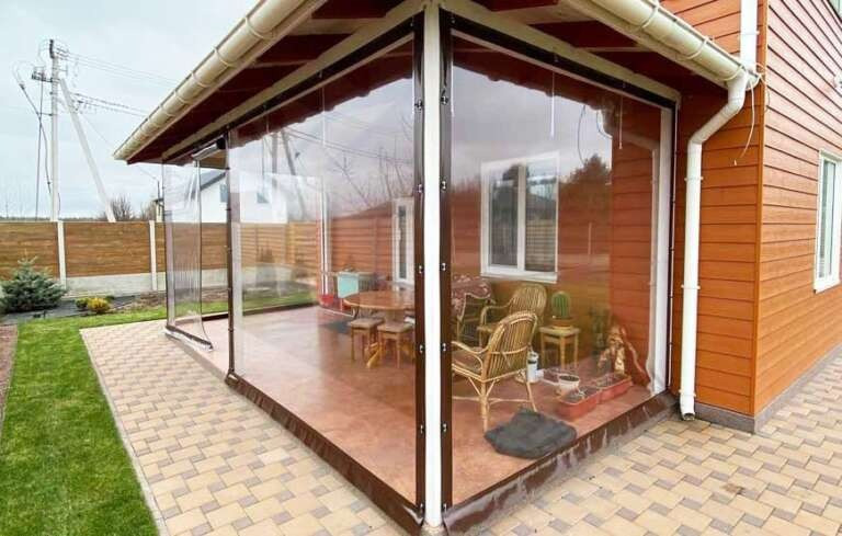 М'які вікна для альтанок (штори ПВХ) Київ - зображення 3