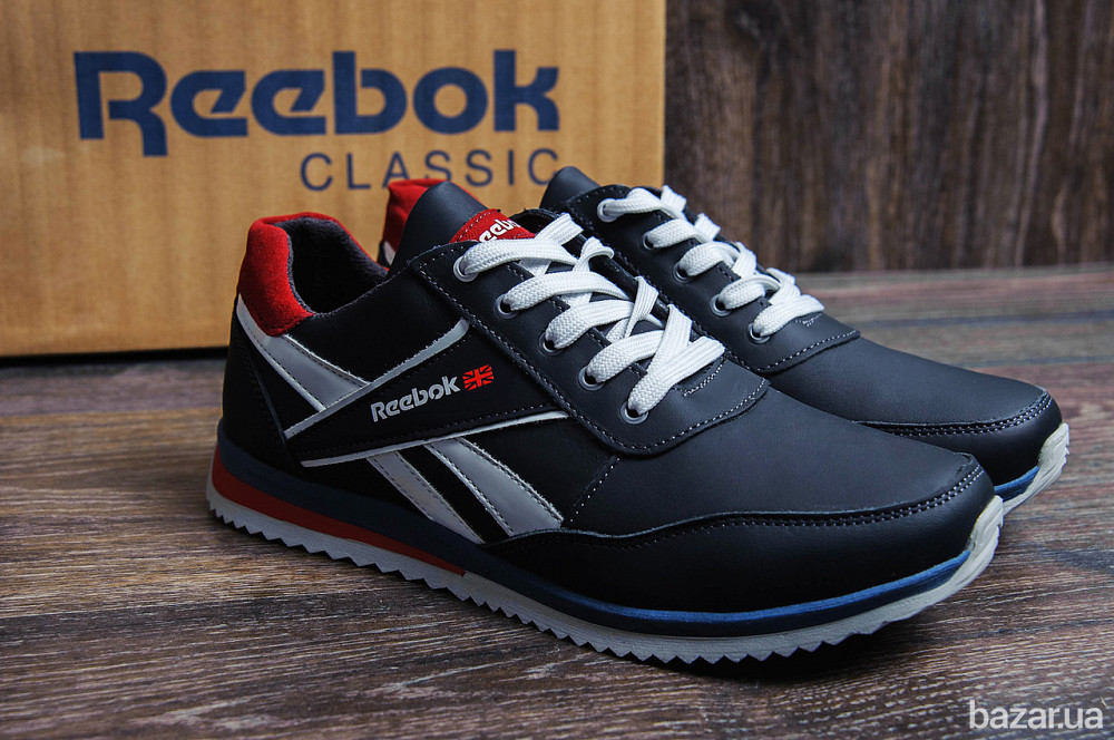 Мужские кожаные кроссовки Anser Reebok NS blue Киев - изображение 8