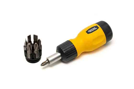 Отвертка MASTERTOOL с реверсом 6-в-1 PH1-2-3/SL4-5-6 25 мм 40-0517 Харків
