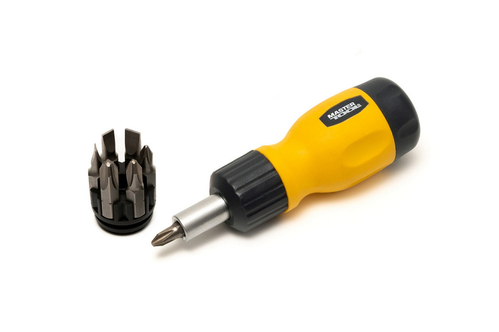 Отвертка MASTERTOOL с реверсом 6-в-1 PH1-2-3/SL4-5-6 25 мм 40-0517 Харків - зображення 3