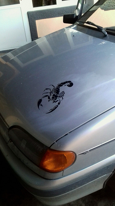 Стикер на авто Скорпион Чёрная 2 шт Бориспіль - зображення 3